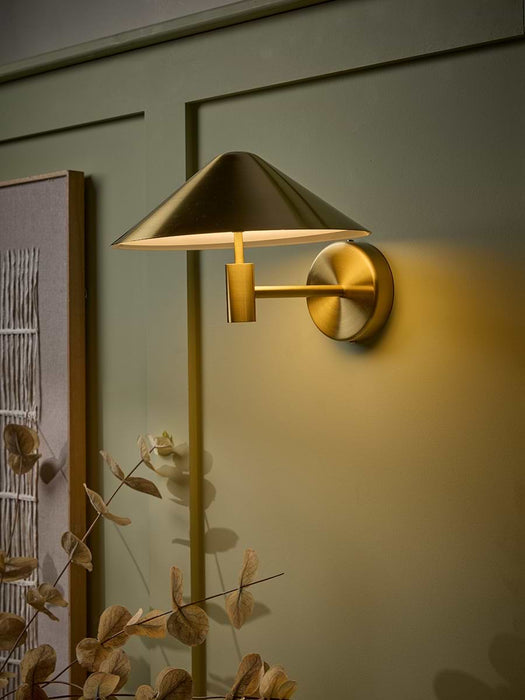 Brushed Brass LED Wall Light