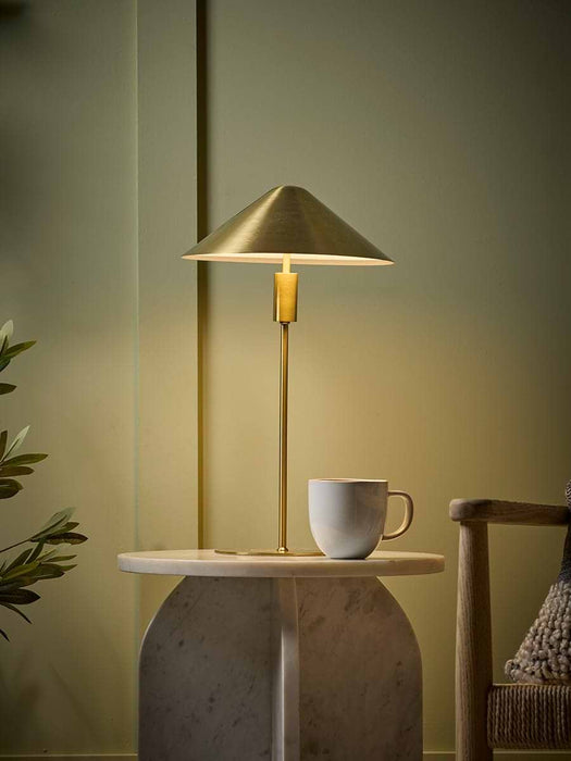 Brushed Brass Touch LED Table Lamp