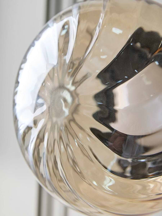 Amber Spiral Glass Wall Light