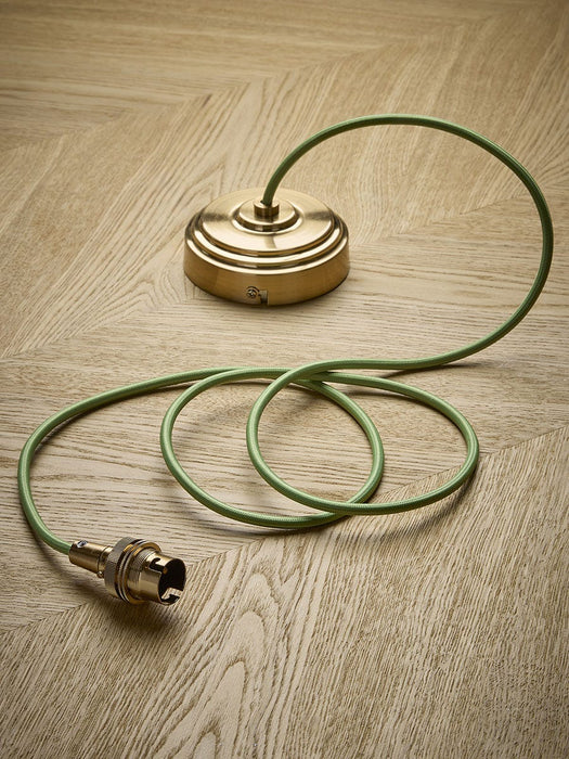 Green Fabric Ceiling Pendant Set