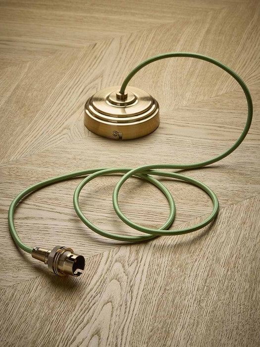 Green Fabric Ceiling Pendant Set