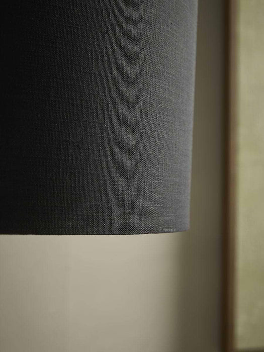 Walnut & Brushed Steel Floor Lamp
