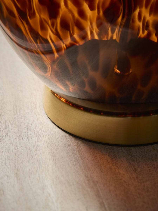 Tortoiseshell Glass Table Lamp