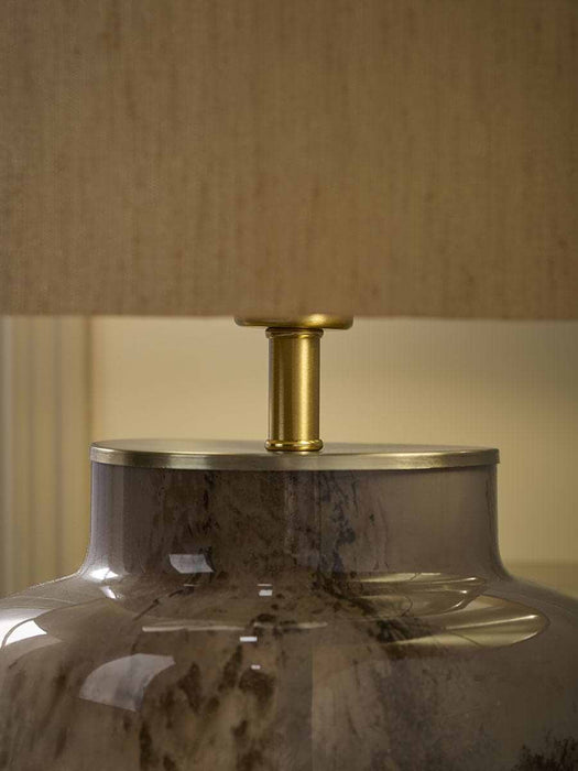 Marbled Glass Table Lamp