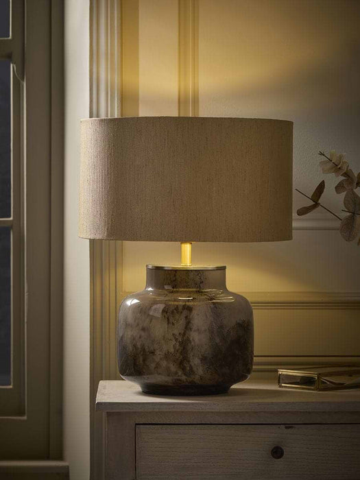 Marbled Glass Table Lamp