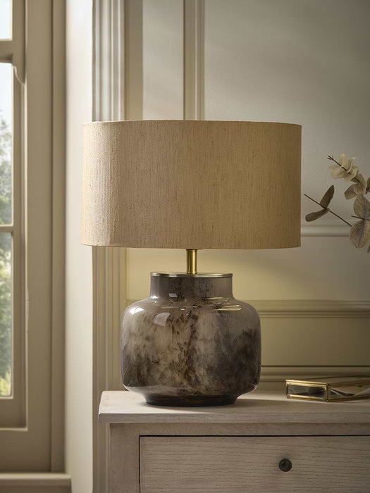 Marbled Glass Table Lamp