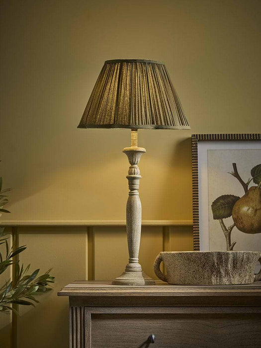 35cm Olive Green Scalloped Shade