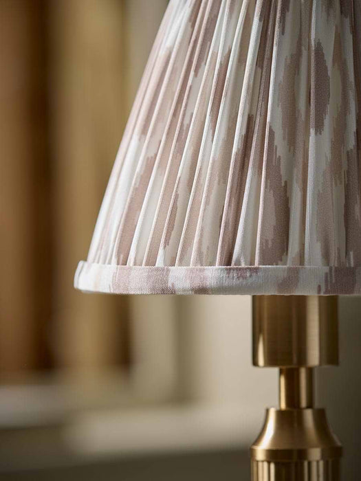 Tapered Clip On Shade - Neutral Ikat