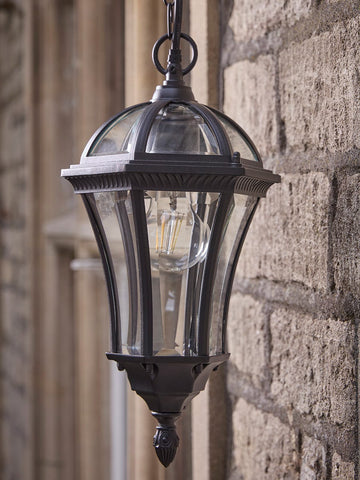 Bevelled Glass Outdoor Pendant