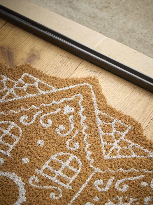 Christmas Gingerbread Cottage Doormat