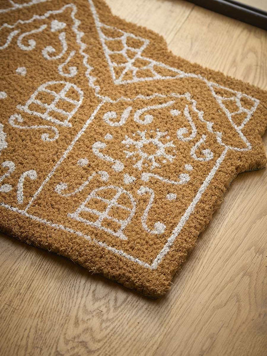 Christmas Gingerbread Cottage Doormat