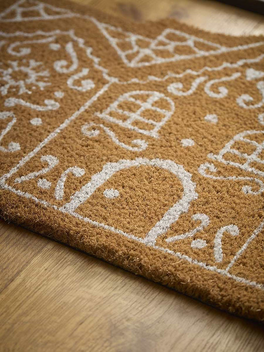 Christmas Gingerbread Cottage Doormat