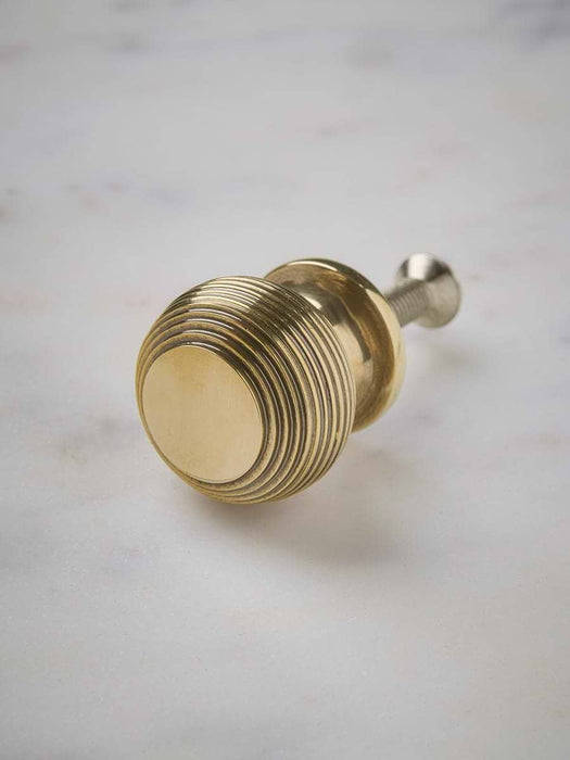 Beehive Knob - Aged Brass