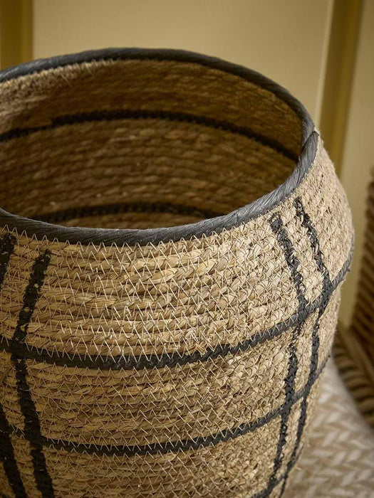 Two Monochrome Seagrass Baskets