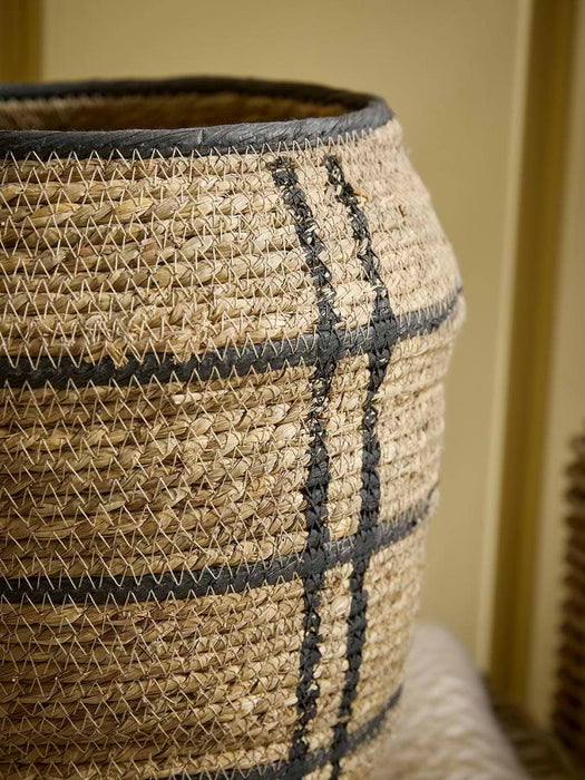 Two Monochrome Seagrass Baskets