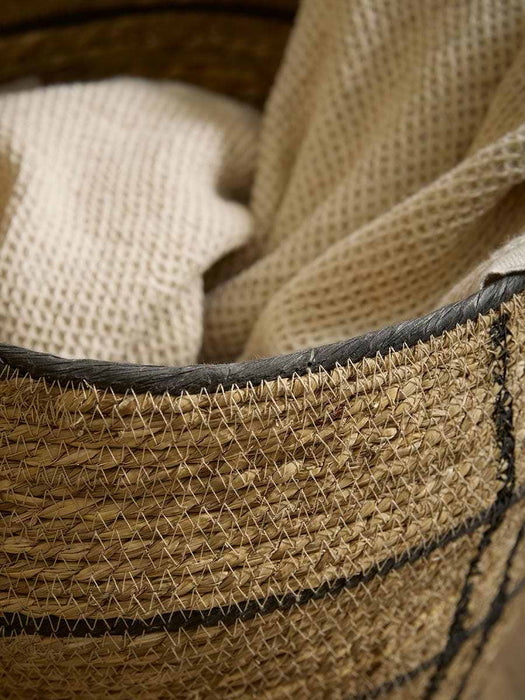 Two Monochrome Seagrass Baskets