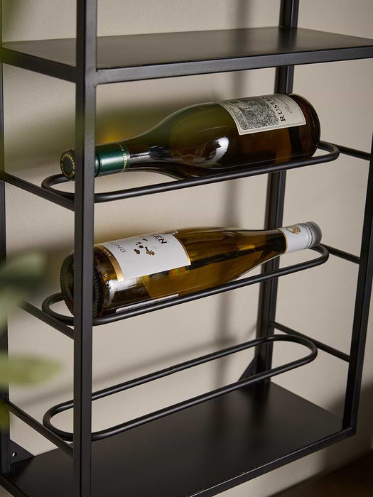 Iron Industrial Wine Rack