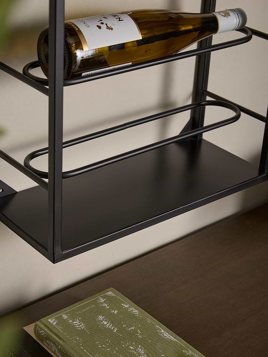 Iron Industrial Wine Rack