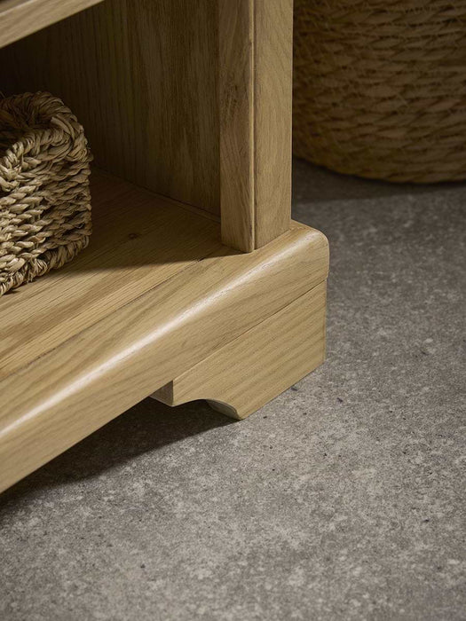 Oak Shoe Storage Bench