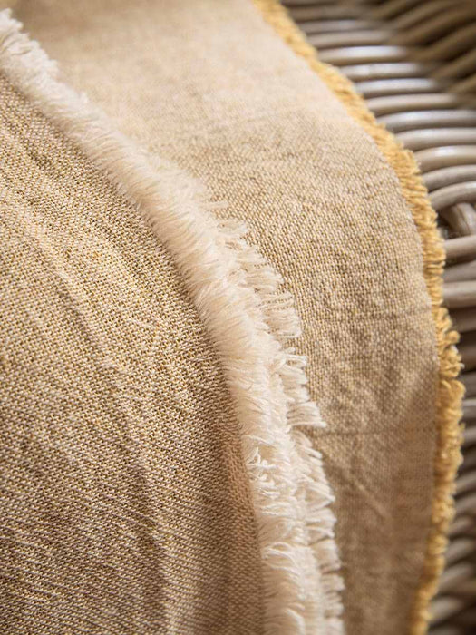 Frayed Edge Bedspread - Buttercup
