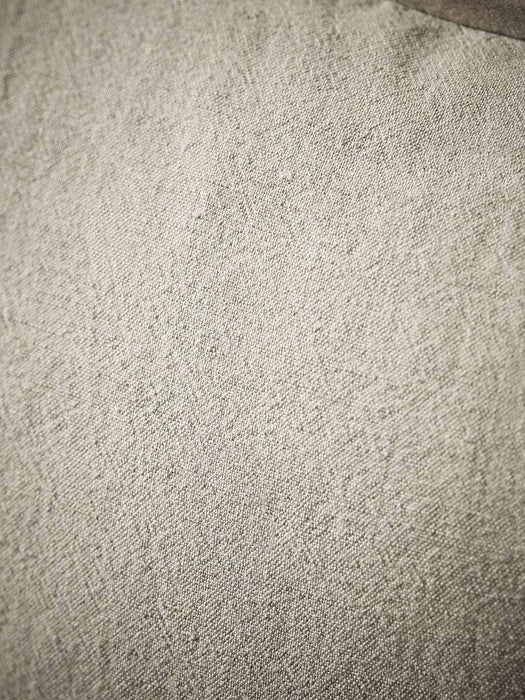 Velvet & Cotton Linen Rectangular Cushion Cover - Putty
