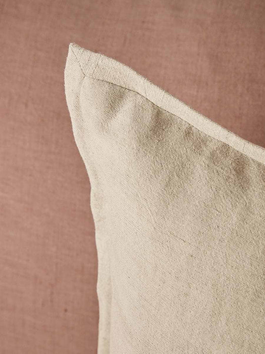 Cotton Linen Rectangular Cushion Cover - Natural
