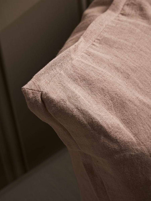 Cotton Linen Rectangular Cushion Cover - Vintage Rose