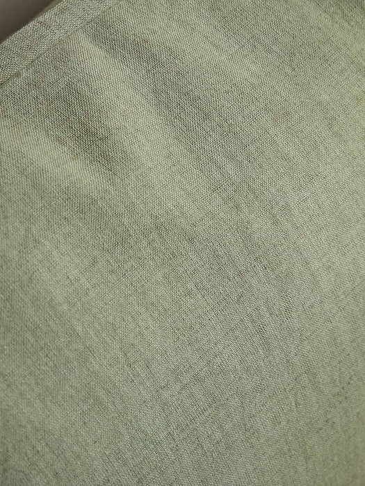 Cotton Linen Rectangular Cushion Cover - Fern Green