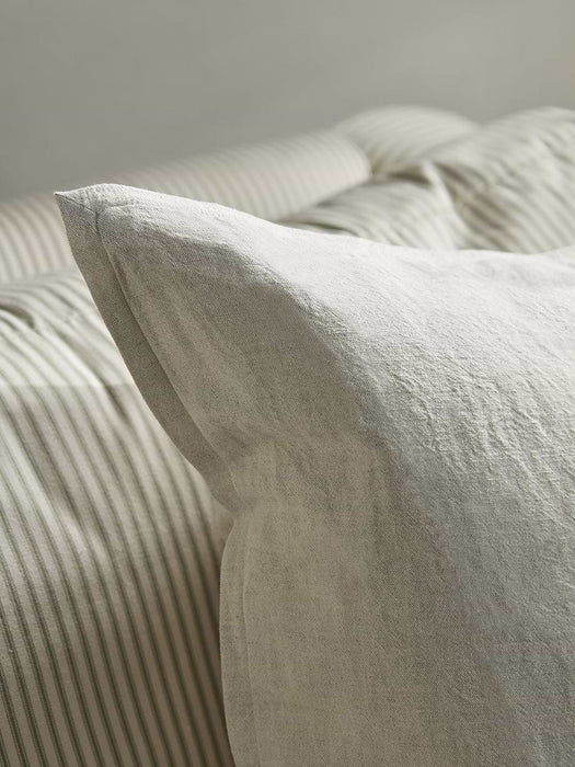Cotton Linen Large Square Cushion Cover - Natural