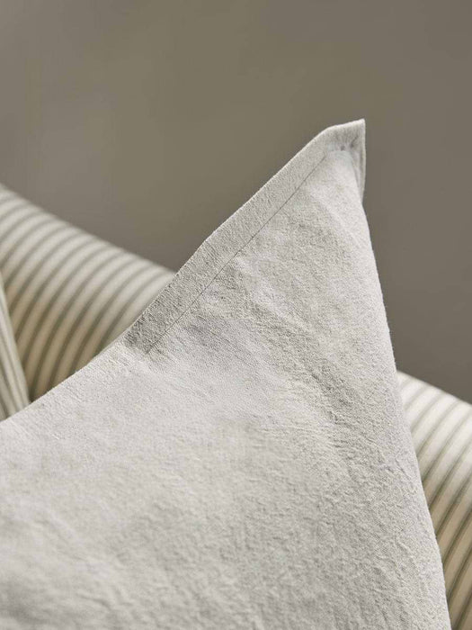 Cotton Linen Large Square Cushion Cover - Natural
