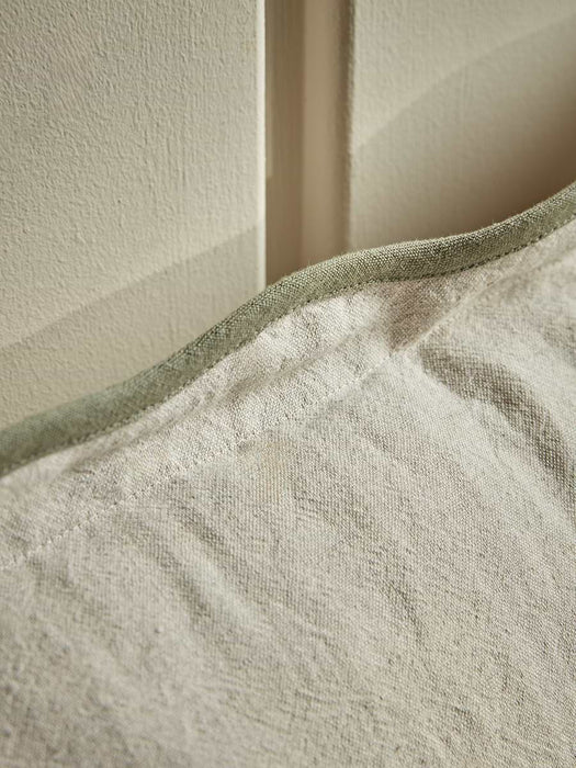 Scalloped Square Cushion Cover - Fern Green