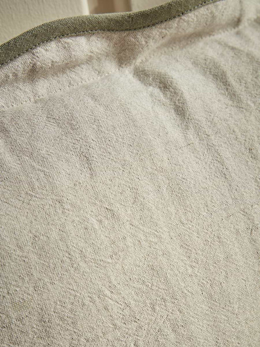 Scalloped Square Cushion Cover - Fern Green