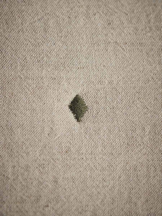 Reversible Velvet & Cotton Linen Kingsize Quilt - Moss Green
