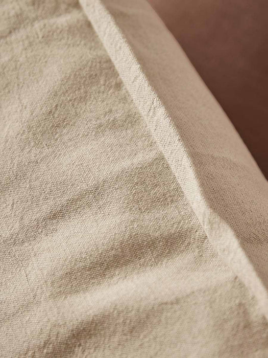 Cotton Linen Square Cushion Cover - Natural