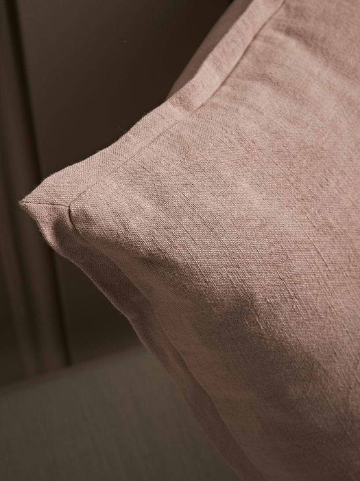 Cotton Linen Square Cushion Cover - Vintage Rose