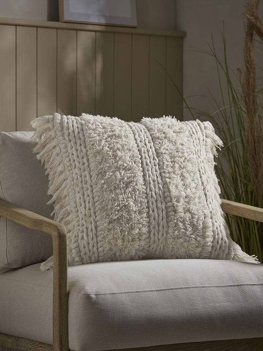 Tufted Fringed Cushion