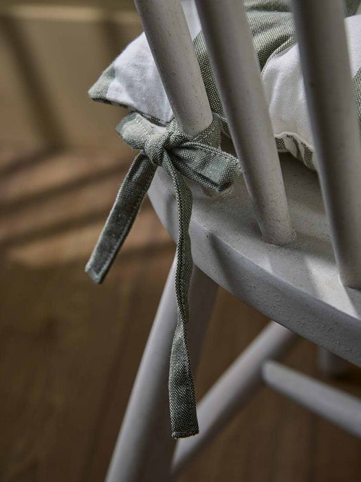 Wide Stripe Indoor/Outdoor Seat Pad - Olive