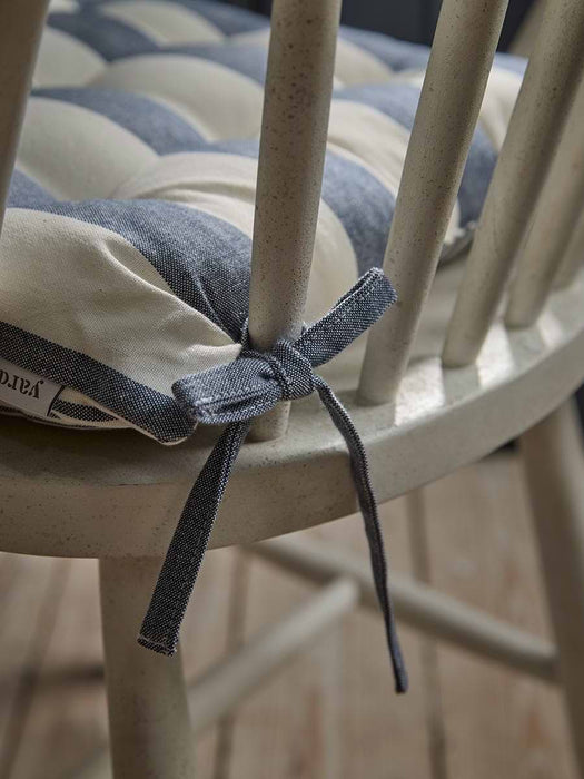 Wide Stripe Indoor/Outdoor Seat Pad - Blue