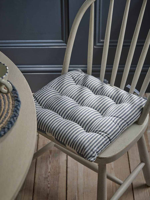 Wide Stripe Indoor/Outdoor Seat Pad - Blue
