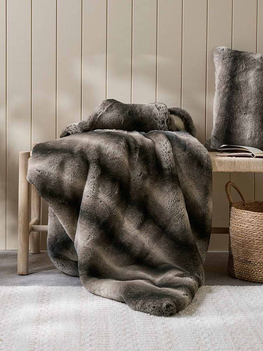 Supersoft Faux Fur Throw - Brown Rabbit