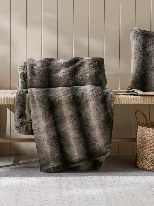 Supersoft Faux Fur Throw - Brown Rabbit