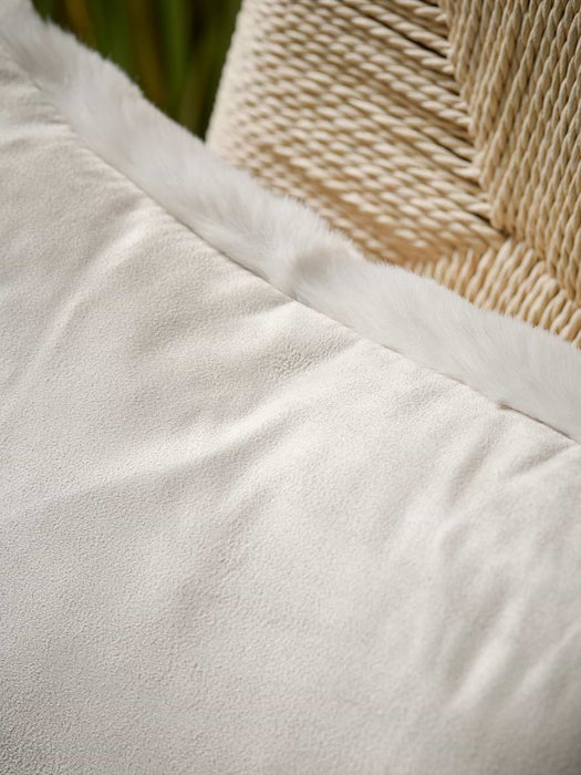 Supersoft Faux Fur Cushion - Arctic Fox