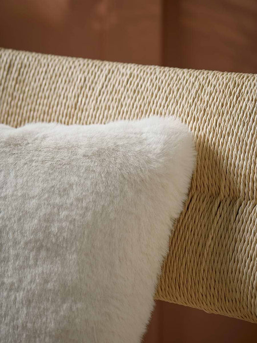 Supersoft Faux Fur Cushion - Arctic Fox