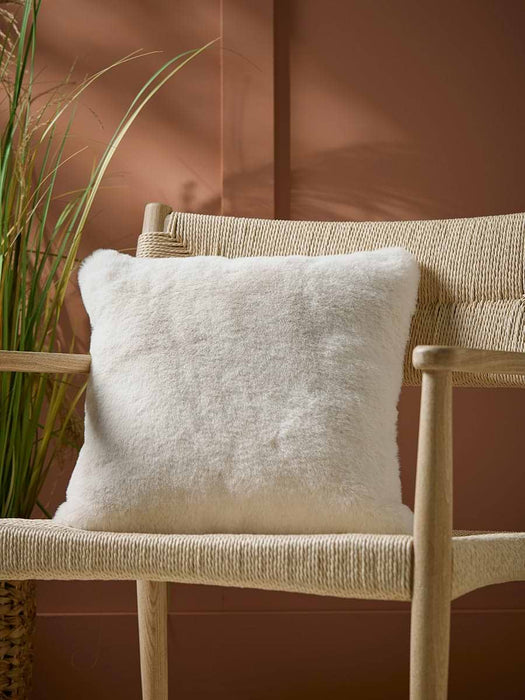 Supersoft Faux Fur Cushion - Arctic Fox