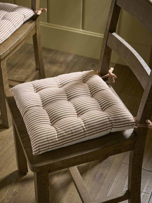 Wide Stripe Indoor/Outdoor Seat Pad - Terracotta