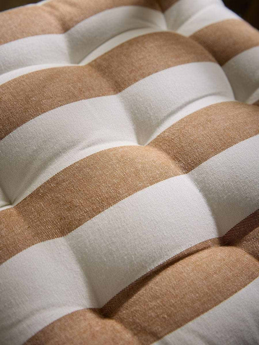 Wide Stripe Indoor/Outdoor Seat Pad - Terracotta