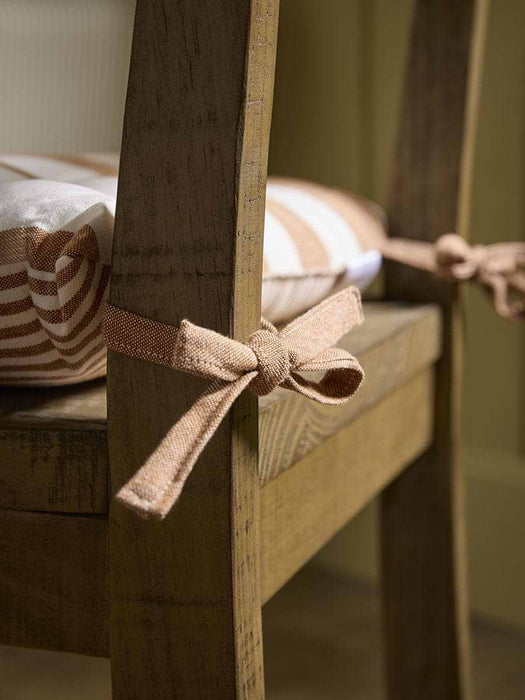 Wide Stripe Indoor/Outdoor Seat Pad - Terracotta