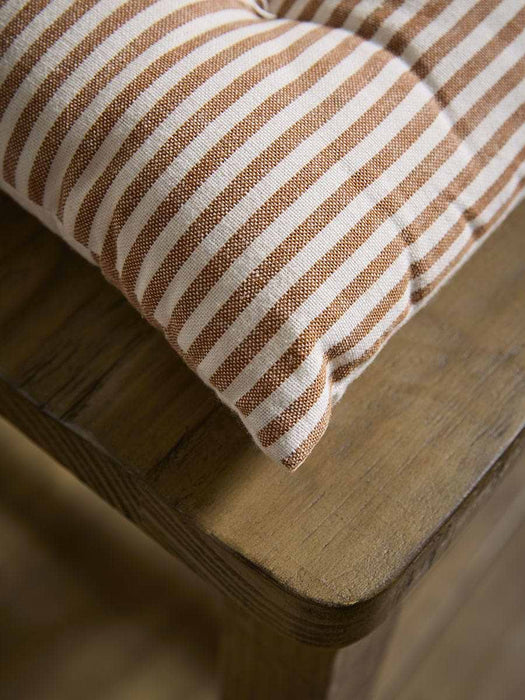 Wide Stripe Indoor/Outdoor Seat Pad - Terracotta