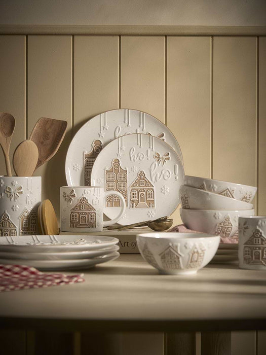 Four Gingerbread House Bowls