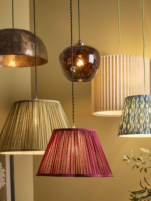 Copper Effect Domed Metal Pendant
